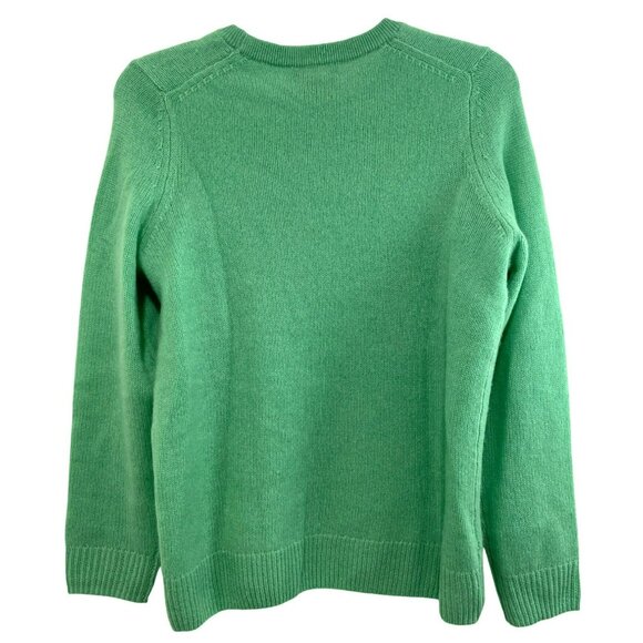 C By Bloomingdales Cashmere Crewneck Sweater Medium Fern Green - Picture 6 of 6